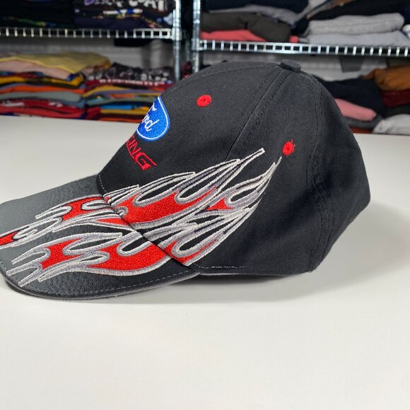 Vintage Y2K Ford Racing Embroidered Strap Back Hat Black mens OS - Picture 3 of 6